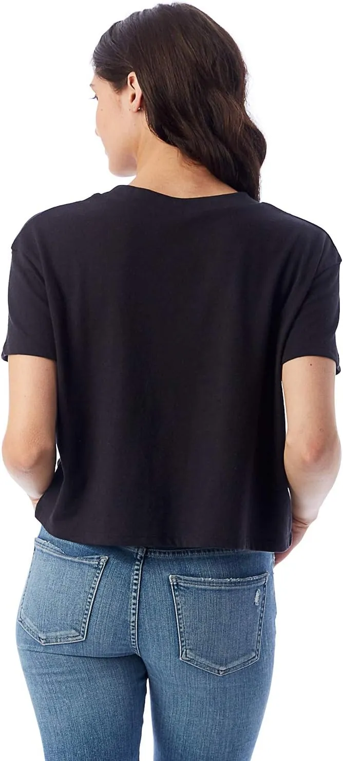 Alternative Women's Cropped T shirt, Headliner Vintage Cropped Tee