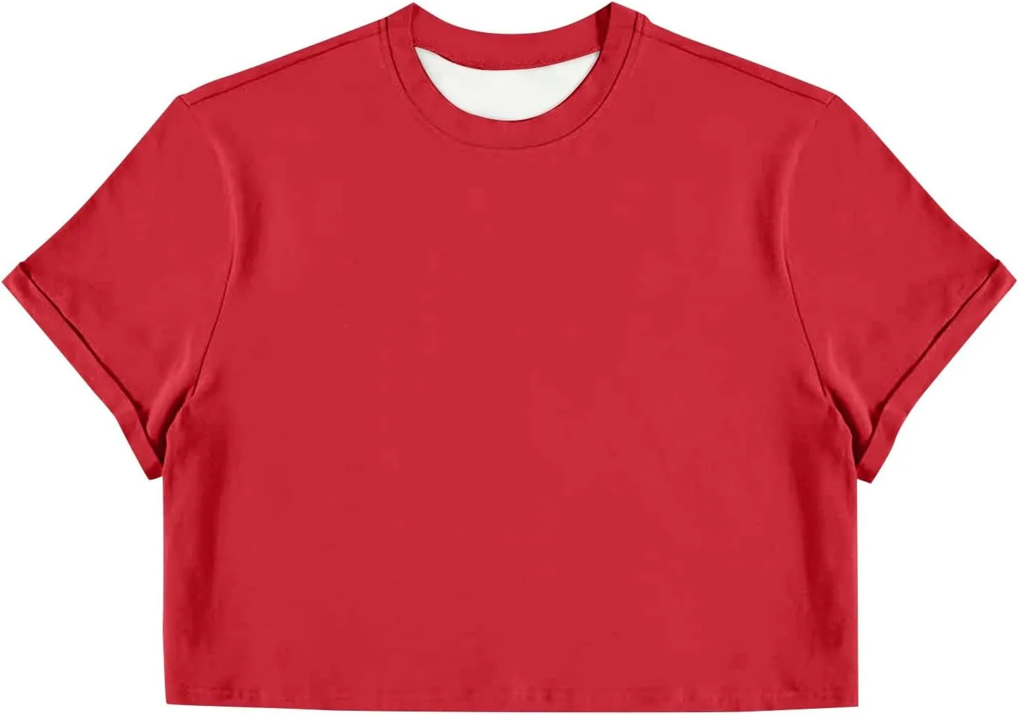Crop Tops for Men Basic Short Sleeve Round Neck Casual Pullovers Summer Sexy Gay Tee Tops Hot Shirts