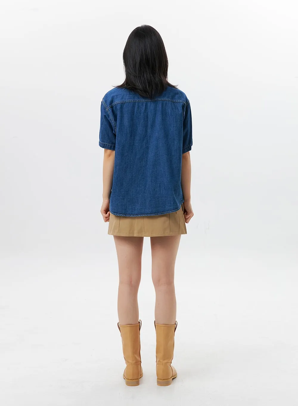 Denim Short Sleeve Shirt OG315
