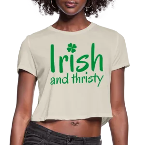 Irish & Thirsty Women's Cropped T-Shirt
