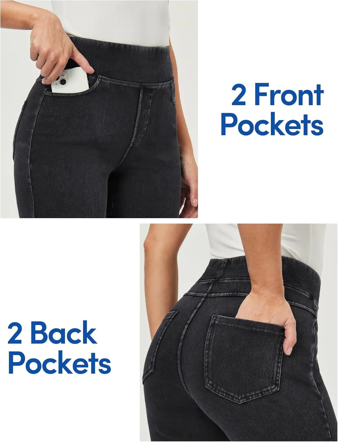 IUGA Stretchy Jean Shorts for Women High Waisted Pull On Jorts with Pockets Denim Shorts Women Summer Casual Shorts 2025