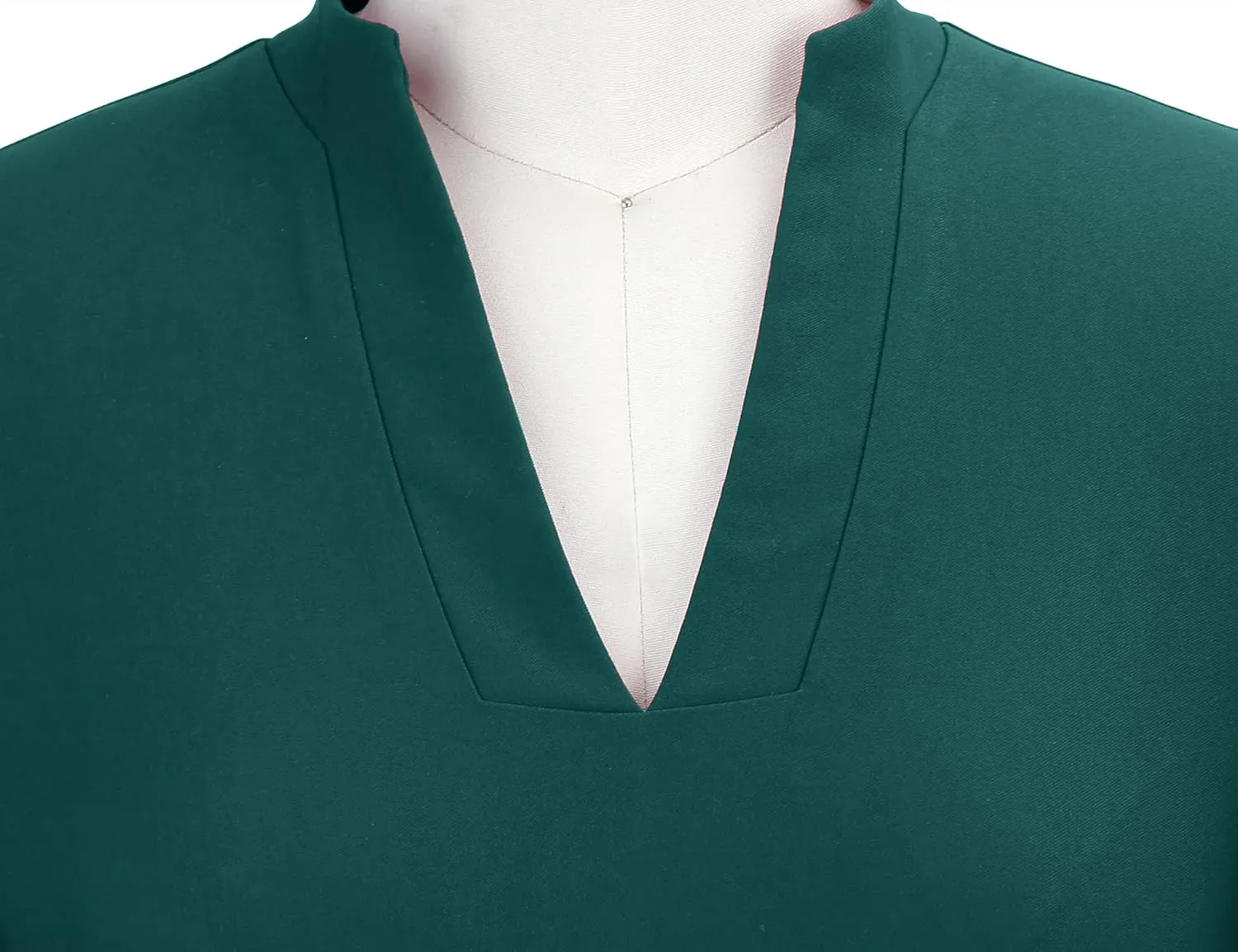 MUXXN Women's 1950s Retro 3/4 Sleeve V Neck Midi Sheath Vintage Cocktail Work Pencil Dresses