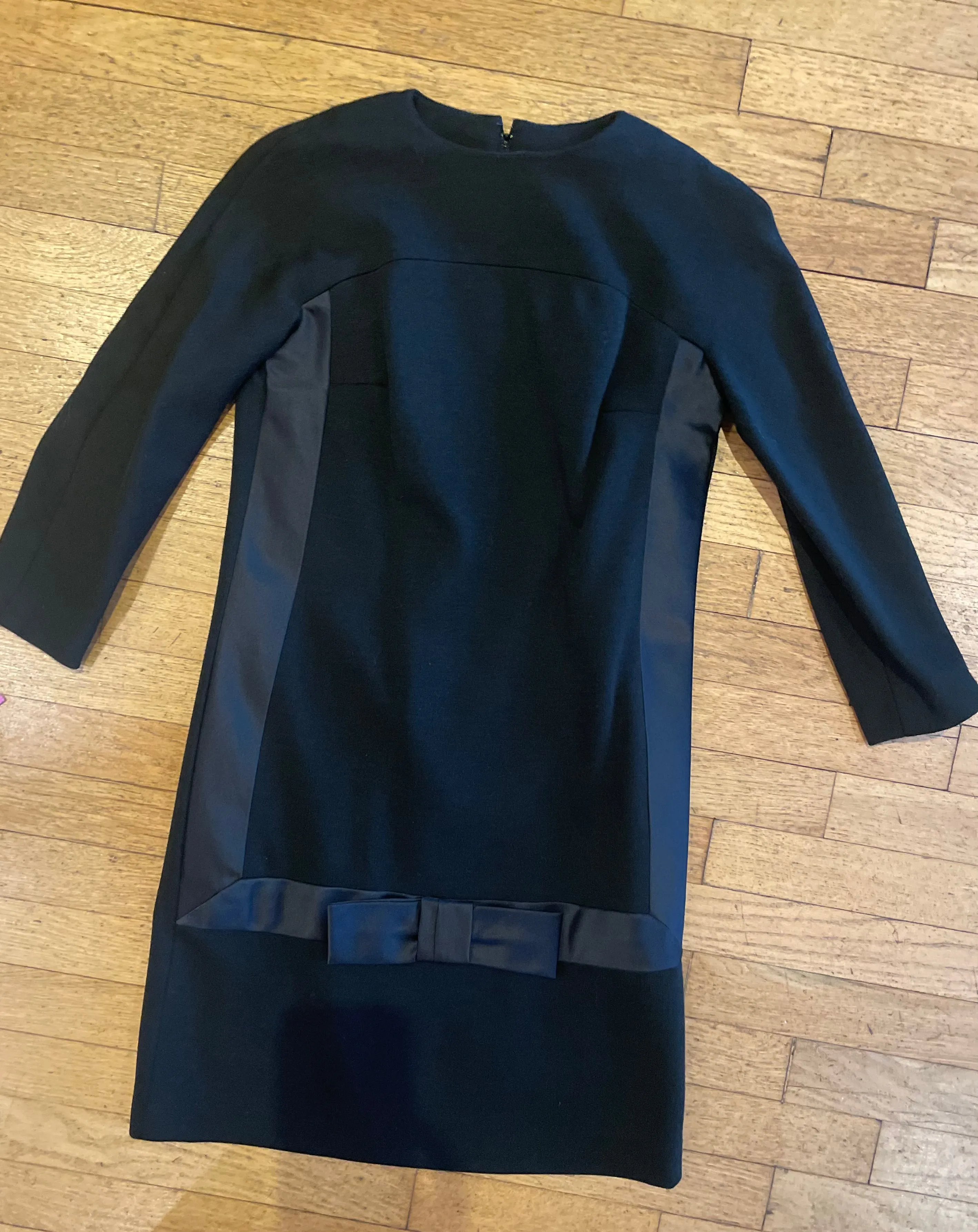 Pattullo-Jo Copeland Black Wool Knit Dress