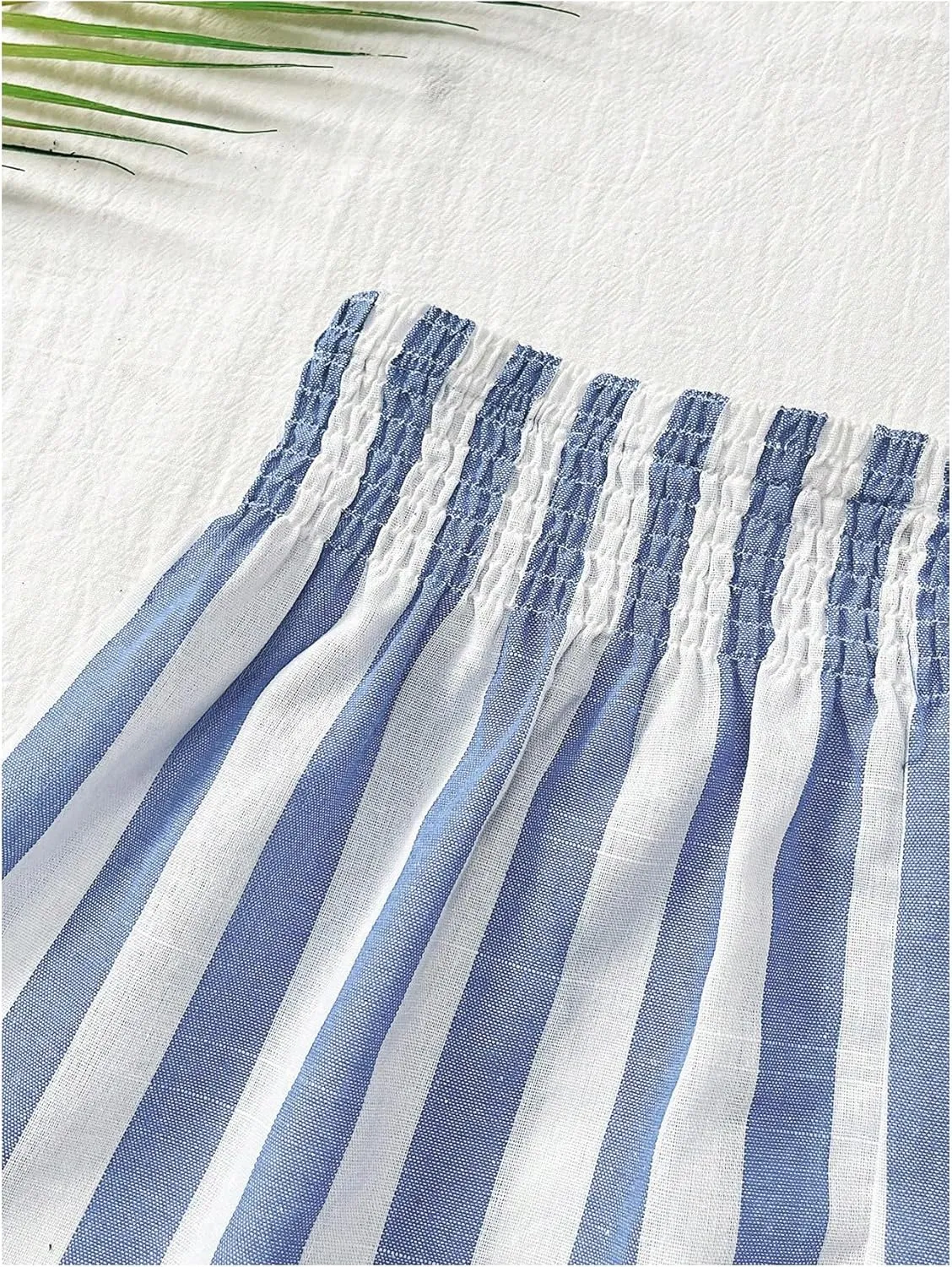 SweatyRocks Women's Striped Wide Leg Shorts Paperbag High Waisted Casual Linen Shorts
