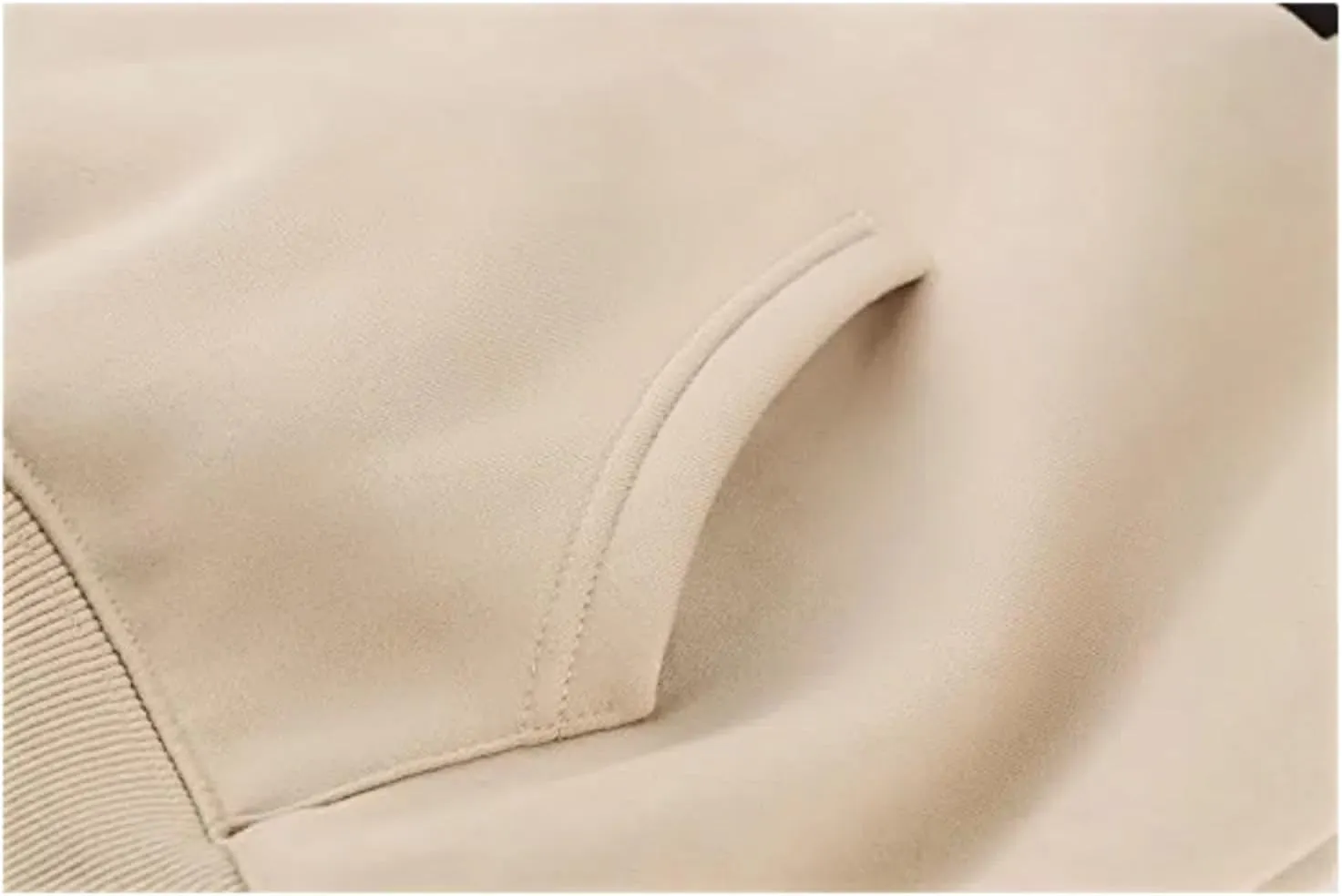 Unisex Basic Loose Hoodie Sweatshirt Long Sleeve Pocket Drop Shoulder Pullovers