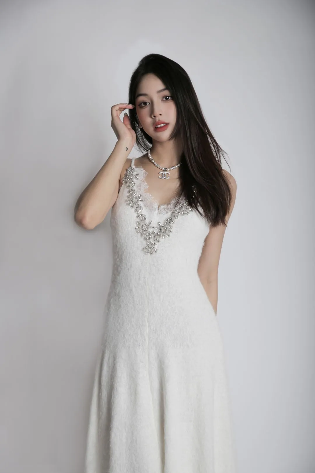 V-neck Lace Dress